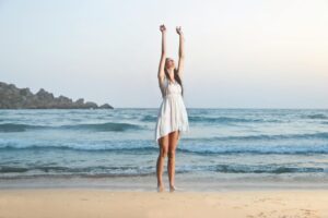 Woman On Beach